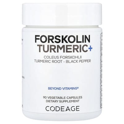 Codeage, Forskolin Turmeric+, 90 Capsules