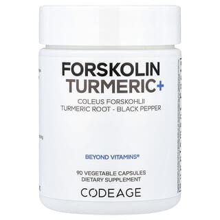 Codeage, Forskolin Turmeric+, 90 Capsules