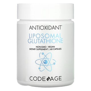 Codeage, Suplemento antioxidante, Glutatión liposomal, 250 mg, 60 cápsulas