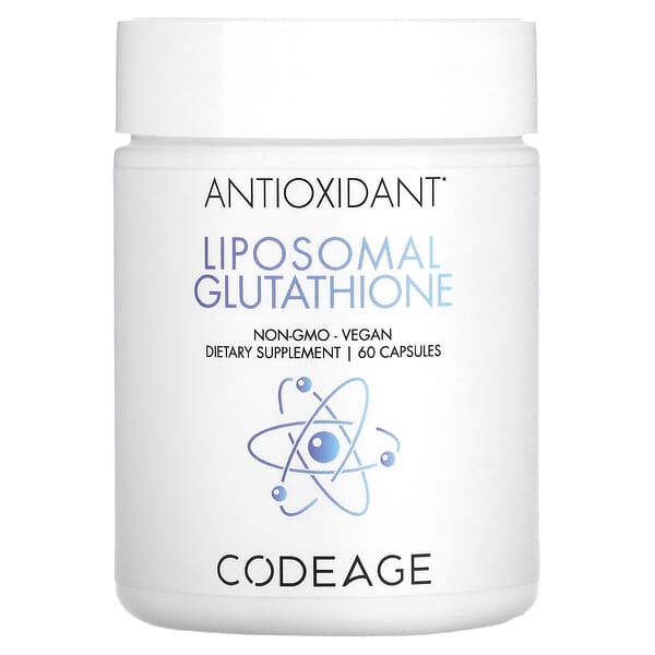 Codeage, Antioxidante, Glutatión liposomal, 60 cápsulas