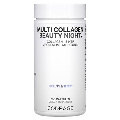 Codeage, Multi-Collagen Beauty Night, 150 Capsules