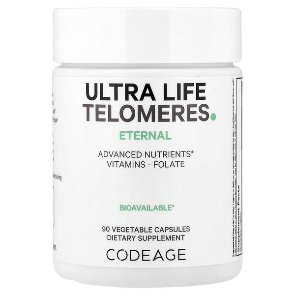 Codeage, Telómeros Ultra Life, 90 cápsulas vegetales