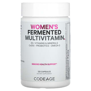 Codeage, Suplemento multivitamínico fermentado para mujeres, 120 cápsulas