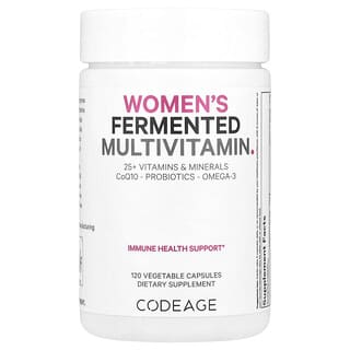 Codeage, Suplemento multivitamínico fermentado para mujeres, 120 cápsulas