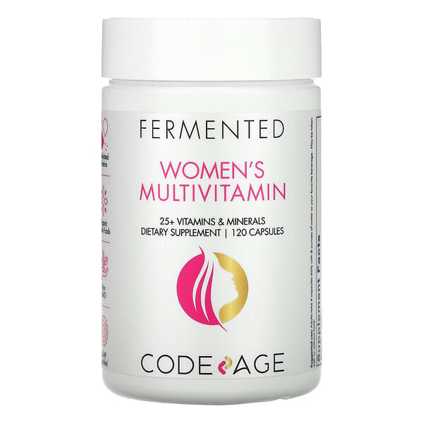 Codeage‏, Fermented, Women's Multivitamin, 25+ Vitamins, Minerals, 120 Capsules