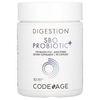 Codeage‏, תוסף לעיכול, +SBO Probiotic, 100 מיליארד יחידות יוצרות מושבה, 90 כמוסות