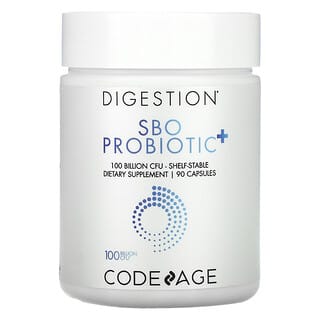 Codeage, Digestion, SBO Probiotic+, Conservation longue durée, 100 milliards d'UFC, 90 capsules