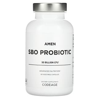 Codeage, Amen, SBO-Probiotikum, 50 Milliarden KBE, 60 pflanzliche Kapseln