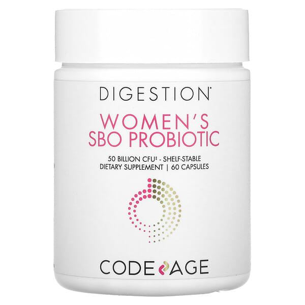 Codeage Digestion Womens Sbo Probiotic 50 Billion Cfu 60 Capsules