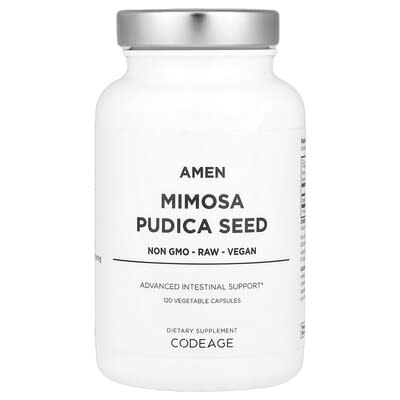 Codeage, Amen, Mimosa Pudica Seed, 450 mg, 120 Vegetable Capsules