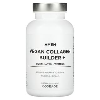 Codeage, Amin, Vegan Collagen Builder+, 30 Sebze Kapsülü