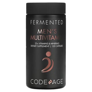 CodeAge, Fermentado, Multivitamínico para hombres, Más de 25 vitaminas, Minerales, 120 cápsulas
