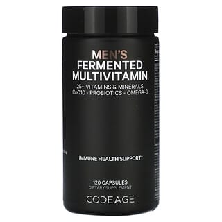 Codeage, Multivitamínico Fermentado Masculino, 120 Cápsulas