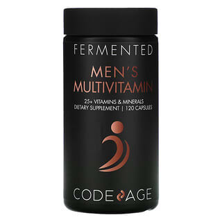 Codeage, Fermenté, Multivitamines pour hommes, Plus de 25 vitamines, Minéraux, 120 capsules