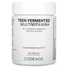 Multivitamines fermentées pour ados, + de 25 vitamines, minéraux, 60 capsules