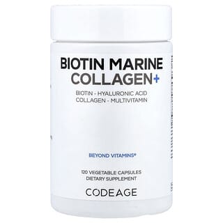 Codeage, Biotin Marine Collagen+, 120 Vegetable Capsules