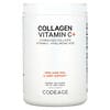 Kolagenowa witamina C + proszek, hydrolizowany kolagen, witamina C, kwas hialuronowy, bezsmakowy, 9,98 uncji (283 g)