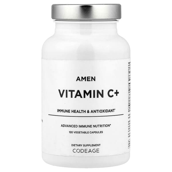 Amen, Vitamin C+, Immune Health, Antioxidant, 120 Vegetable Capsules