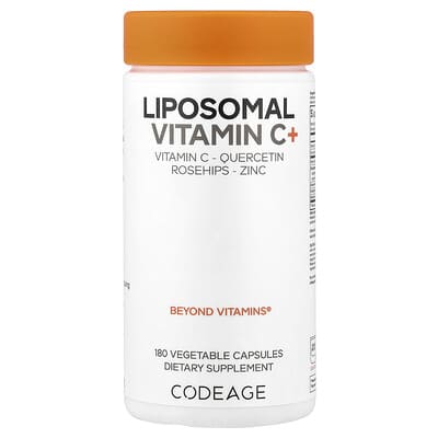 Codeage, Liposomal Vitamin C+, 180 Vegetable Capsules Codeage, Liposomal Vitamin C+, 180 Vegetable Capsules