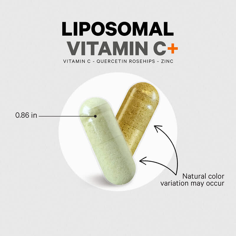 Vitamina C Lipossomal, 180 Cápsulas Vegetais