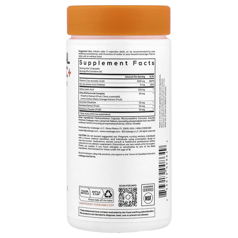 iherb lipo c Nutricost Liposomal Vitamin Capsules 120 Cap individuals under the age of 18 Micro Liposomal C, 4 fl
