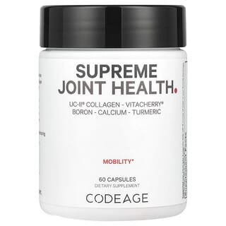 Codeage, Mobility, Supreme Joint Health, UC-II, Vitacherry, Bor, HA, 60 Kapsül