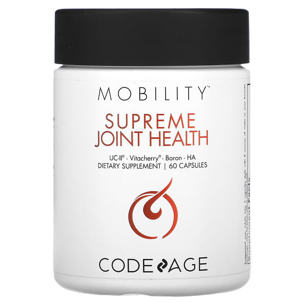 Codeage, Mobility, Supreme Joint Health, UC-II, Vitacherry, Bor, HA, 60 Kapseln