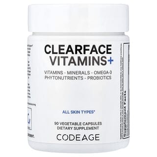 كودج‏, فيتامينات Clearface + ، 90 كبسولة نباتية