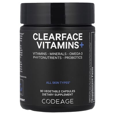 Codeage, Clearface Vitamin+, 90 Vegetarian Capsules