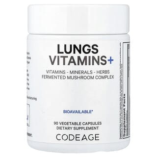 Codeage, 肺部幫助維生素+，90 粒素食膠囊