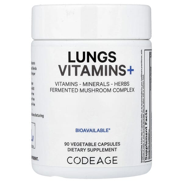 Codeage, Lungs，維生素 +，90 粒膠囊
