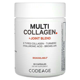 Codeage‏, מולטי קולגן + תערובת מפרקים, 90 כמוסות