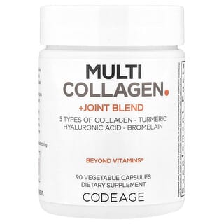 Codeage, Multi Collagen + Joint Blend, Multi-Kollagen- und Gelenkmischung, 90 pflanzliche Kapseln