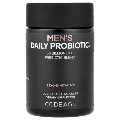 Codeage, Men's Daily Probiotic, 30 Vegetable Capsules