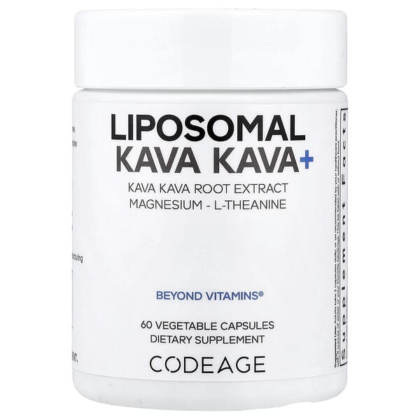 Codeage, Liposomal Kava Kava+, 60 Vegetable Capsules — product photo 1