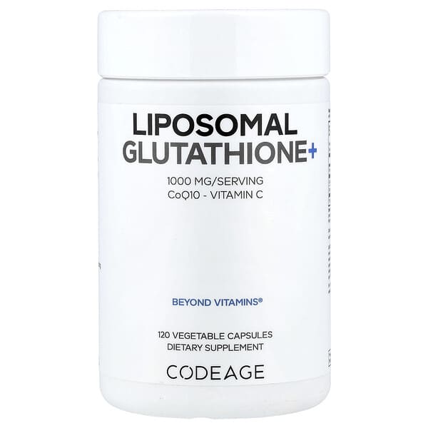 Codeage, 脂质体谷胱甘肽+，120 粒素食胶囊