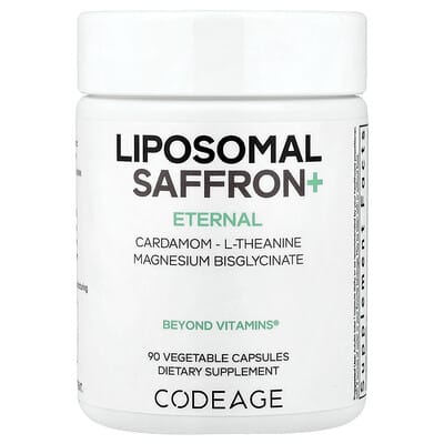 Codeage, Eternal, Liposomal Saffron+, 90 Vegetarian Capsules