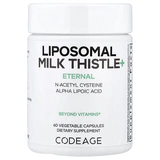 Codeage, Liposomal Milk Thistle+, liposomale Mariendistel, 60 pflanzliche Kapseln