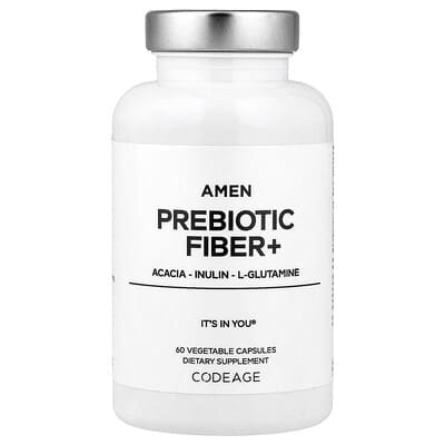Codeage, Amen Prebiotic Fiber+, 60 Vegetarian Capsules