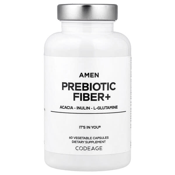 Codeage, Amen Prebiotic Fiber+, 60 capsules végétales