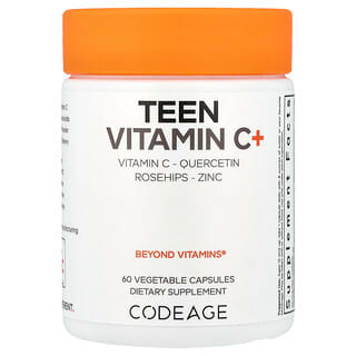 Codeage (코드에이지), 틴 비타민C+, 베지 캡슐 60정