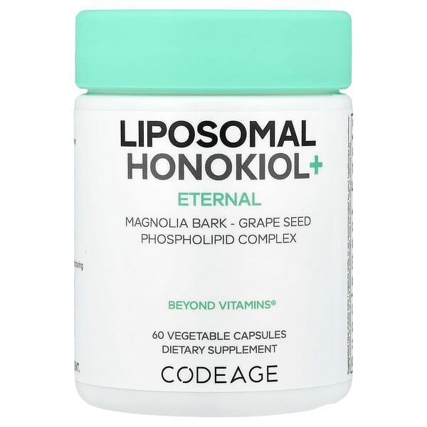 Codeage, Eternal, Honokiol liposomal+, 60 cápsulas vegetales