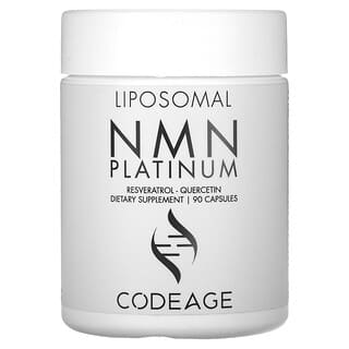 Codeage, Platino NMN liposomal, resveratrol, quercetina, 90 cápsulas