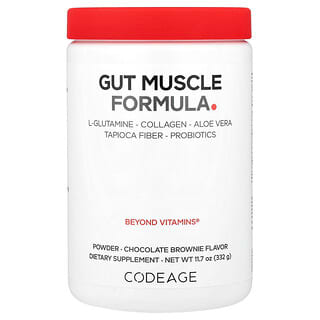 Codeage, Formula Otot Usus, Brownies Coklat, 332 g (11,7 ons)