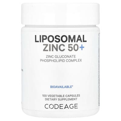 Codeage, Zinc Citrate 50+, 50 mg, 100 Vegetarian Capsules