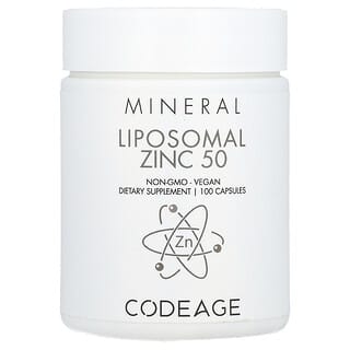 Codeage, Mineral, Liposomal Zinc 50, liposomales Zink, 100 Kapseln