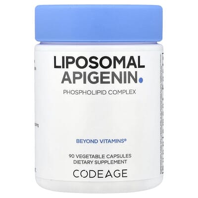 Codeage, Liposomal Apigenin, Phospholipid Complex, 90 Vegetable Capsules (50 mg per Capsule)