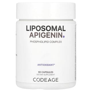 Codeage, Liposomal Apigenin, Phospholipid Complex, liposomales Apigenin, Phospholipid-Komplex, 50 mg, 90 Kapseln