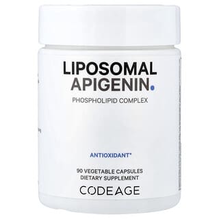 Codeage, Apigenina liposomal, Complejo de fosfolípidos, 50 mg, 90 cápsulas