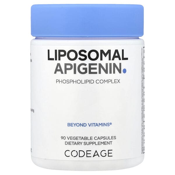 Codeage, 리포소말 아피제닌, 포스포리피드 복합체, 베지 캡슐 90정(캡슐당 50mg)